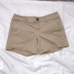 AEO Khaki Midi Shorts